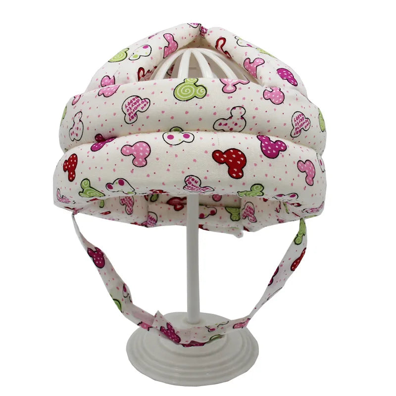 Cotton Infant Toddler Safety Helmet Baby Kids Head Protection Hat for Walking Crawling Baby Learns To Walk The Crash Helmet