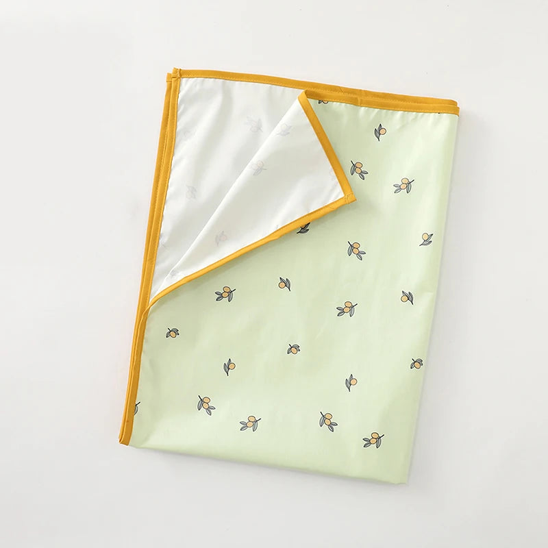 Baby Diaper Mat Soft PU Waterproof Leak Proof Washable Newborn Urine Pad 90x70cm Changing Pad Liners Reusable Picnic Travel Mats