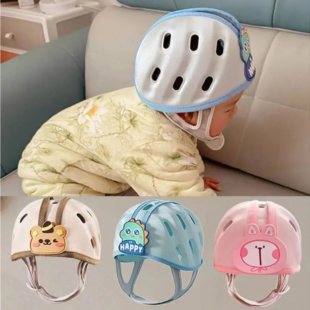 No Bumps Baby Safety Helmet Breathable Adjustable Infant Head Protector Ultra-Light 360-Degree Protection Baby Safety Headguard
