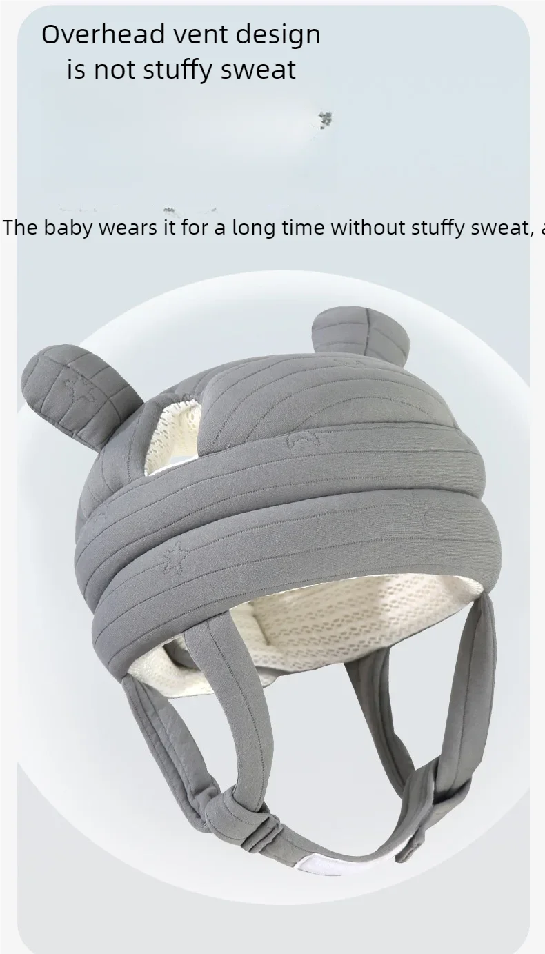 Thickened Anti-Collision Protective Cap, Baby Safety Helmet, Soft and Comfortable, All-Around Head Safety Protection, Adjustable