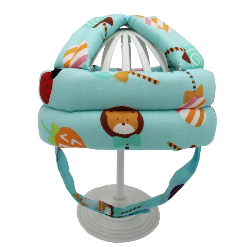 Cotton Infant Toddler Safety Helmet Baby Kids Head Protection Hat for Walking Crawling Baby Learns To Walk The Crash Helmet