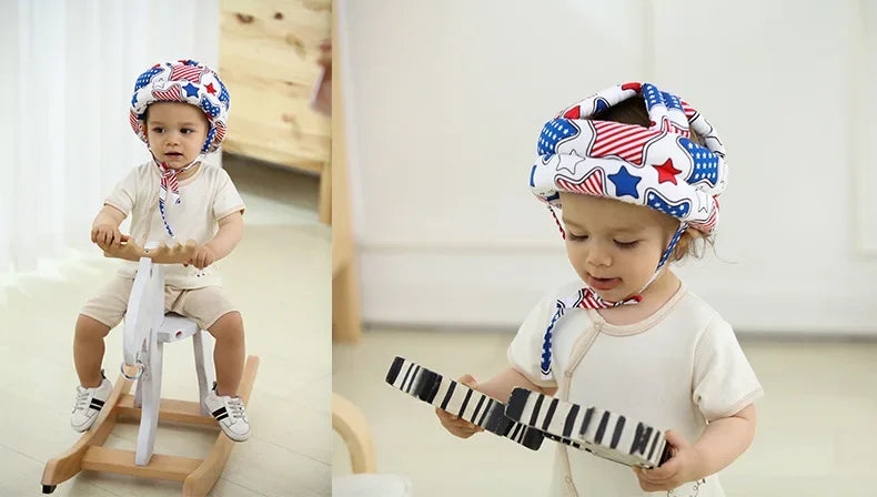 1-4Years Old Infant Toddler Safety Hat Helmet Baby Kids Head Protection for Walking Crawling Children Learns To Walk Bump Caps