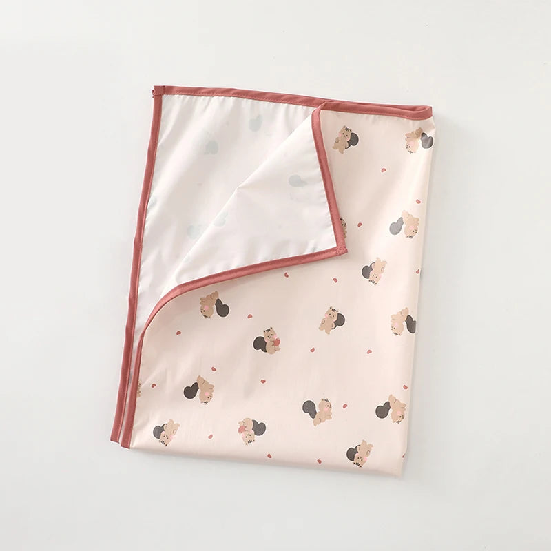 Baby Diaper Mat Soft PU Waterproof Leak Proof Washable Newborn Urine Pad 90x70cm Changing Pad Liners Reusable Picnic Travel Mats