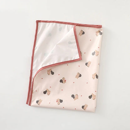 Baby Diaper Mat Soft PU Waterproof Leak Proof Washable Newborn Urine Pad 90x70cm Changing Pad Liners Reusable Picnic Travel Mats