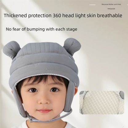 Thickened Anti-Collision Protective Cap, Baby Safety Helmet, Soft and Comfortable, All-Around Head Safety Protection, Adjustable