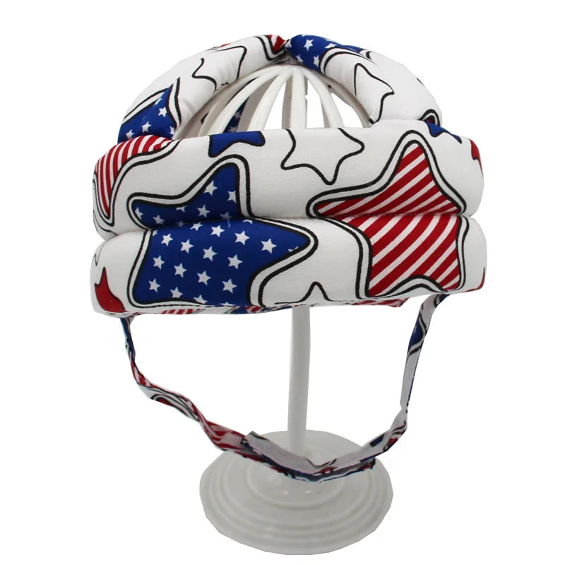 Cotton Infant Toddler Safety Helmet Baby Kids Head Protection Hat for Walking Crawling Baby Learns To Walk The Crash Helmet