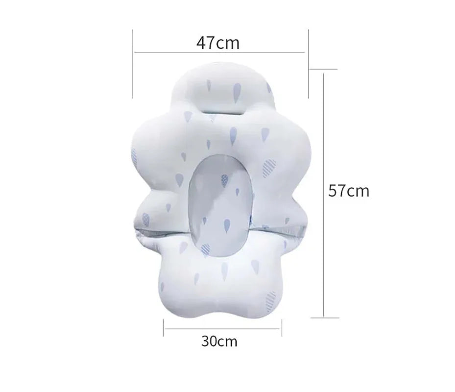 Baby Bath Tub Nonslip Pad Baby Bath Mat Newborn Bath Tub Seat Stand Safety Bath Support Soft Comfort Body Cushion Mat Pillow