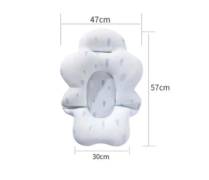 Baby Bath Tub Nonslip Pad Baby Bath Mat Newborn Bath Tub Seat Stand Safety Bath Support Soft Comfort Body Cushion Mat Pillow