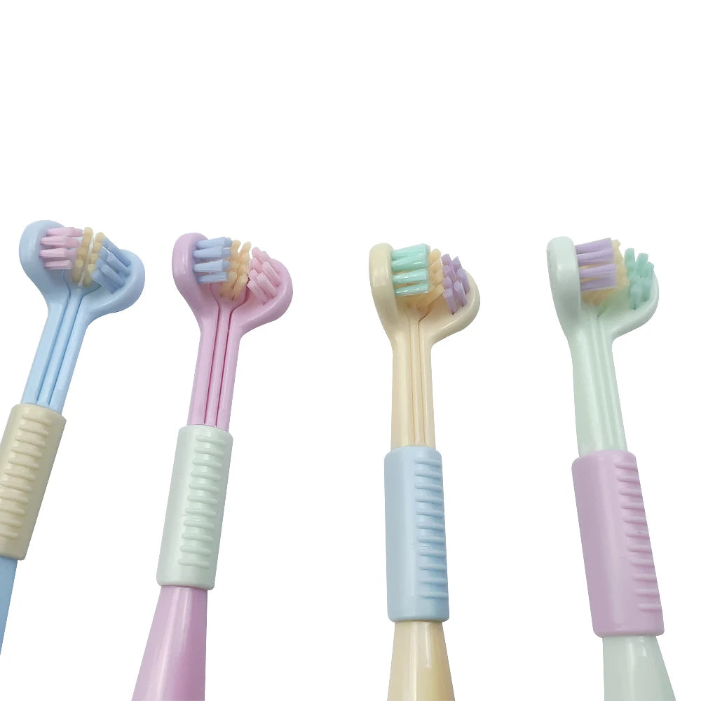 Children Toothbrush Three-Sided Soft Bristles Tooth Brush Teeth Whitening Cleaning Brushes Household Toothbrush Oral Care Tools