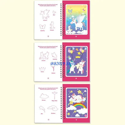 Q0KB 6 Pack Magical Water Drawing Book For Children Educational Creative Draw Toy