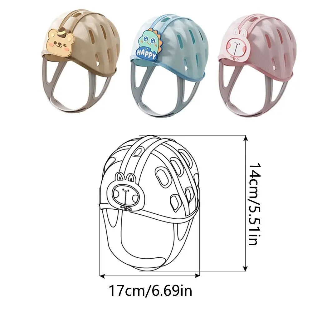No Bumps Baby Safety Helmet Breathable Adjustable Infant Head Protector Ultra-Light 360-Degree Protection Baby Safety Headguard
